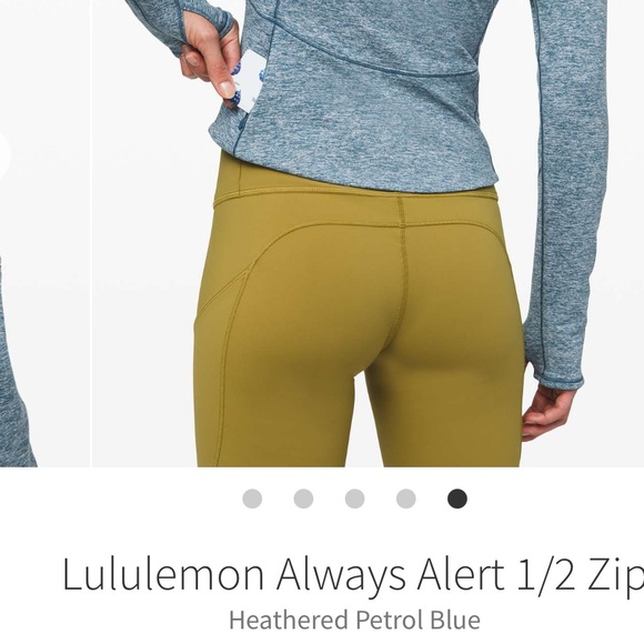 LULULEMON ALWAYS ALERT HALF ZIP - Picture 2 of 2
